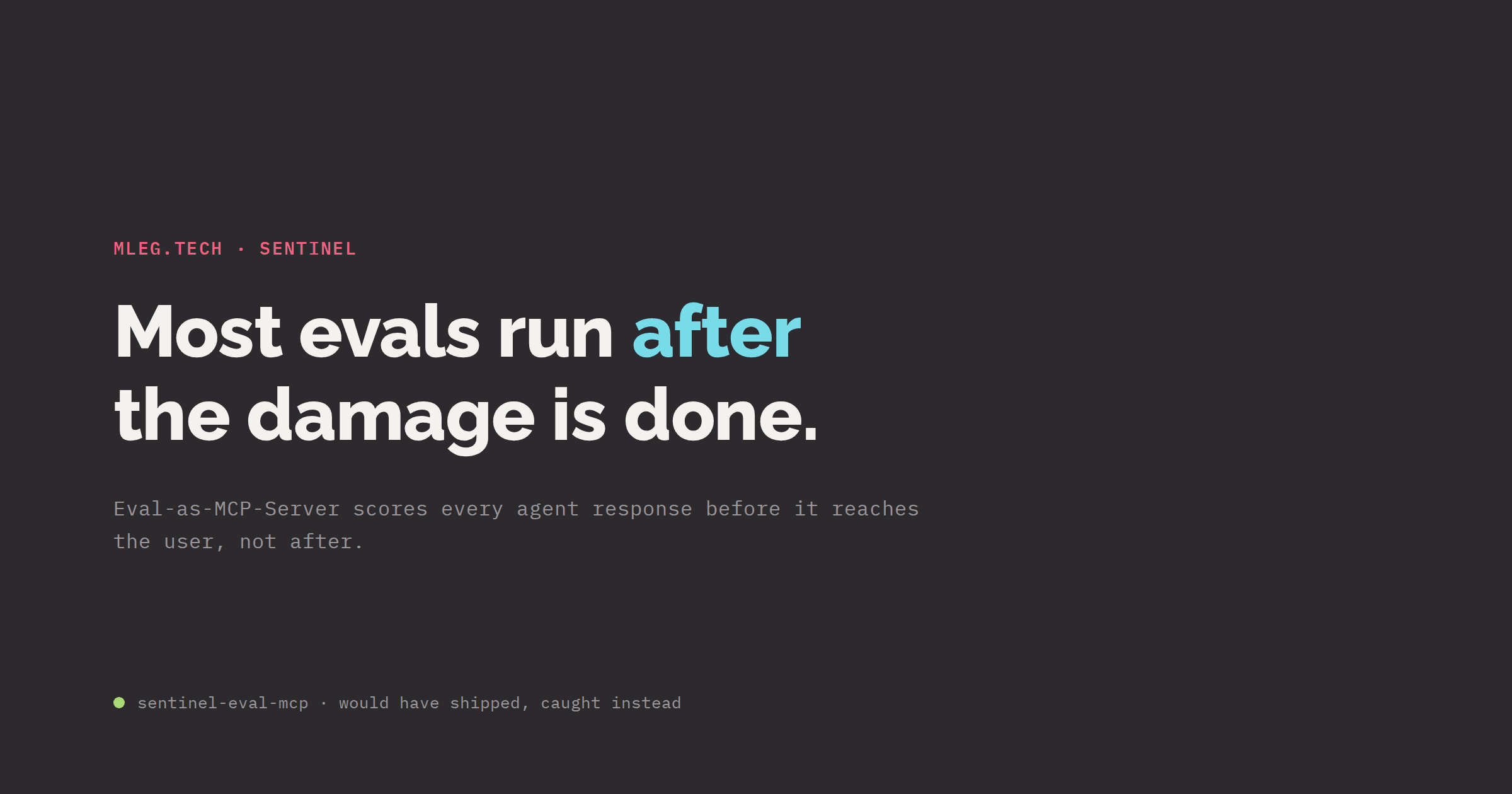 Your eval dashboard is a crime scene photo