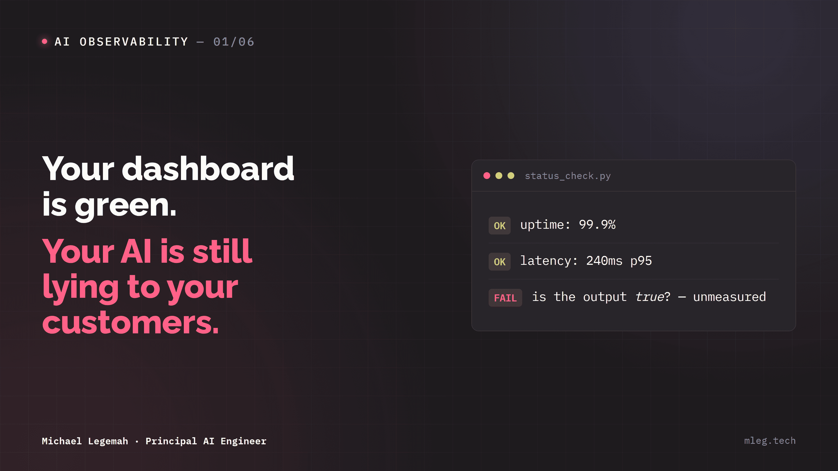 AI Observability Isn't APM With Extra Steps